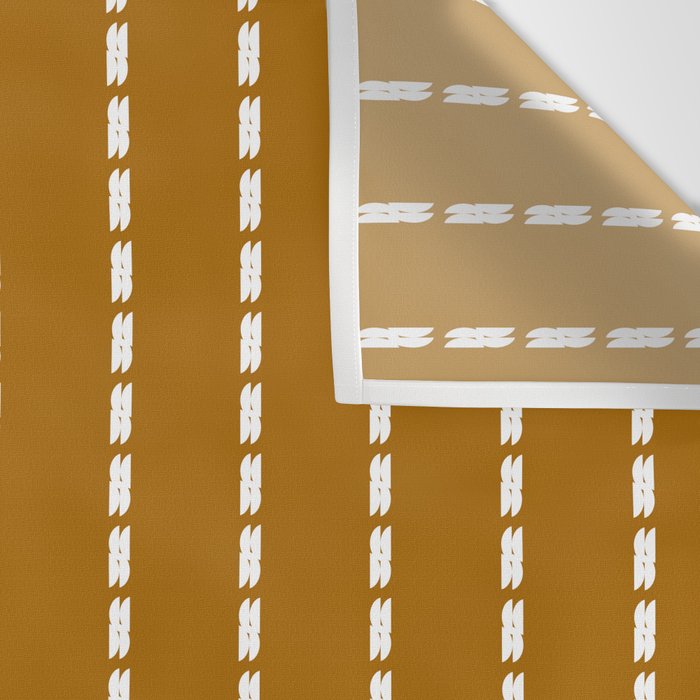 Dashed Lines (Golden Brown) Wall Tapestry Gallery Image 3