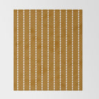 Dashed Lines (Golden Brown) Throw Blanket Gallery Image 2
