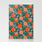 Summer Pomegranate, Tropical Fruit Illustration, Colorful Eclectic Bohemian Juicy Summer Botanical Stationery Card Gallery Image 2