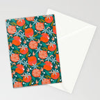 Summer Pomegranate, Tropical Fruit Illustration, Colorful Eclectic Bohemian Juicy Summer Botanical Stationery Card Gallery Image 2