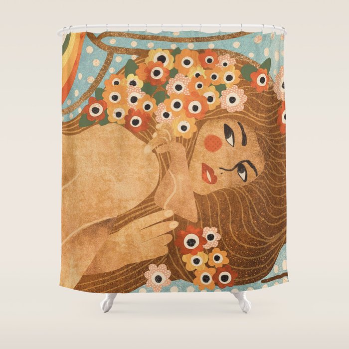 Klimt Lady Shower Curtain Gallery Image 1