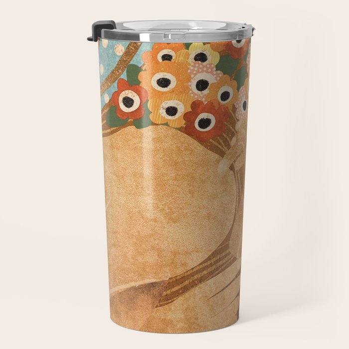 Klimt Lady Travel Mug Gallery Image 3