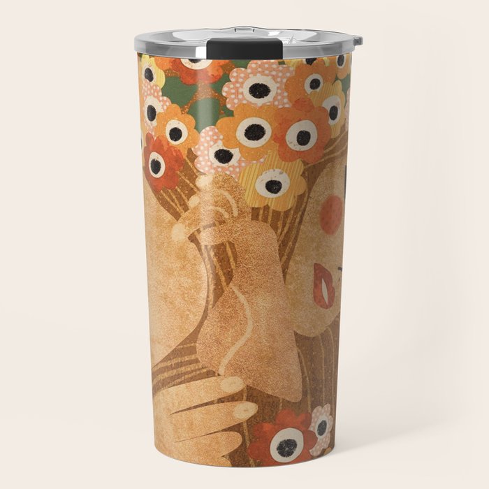 Klimt Lady Travel Mug Gallery Image 1