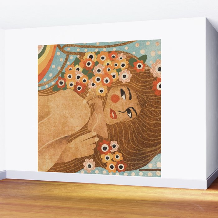 Klimt Lady Wall Mural Gallery Image 2
