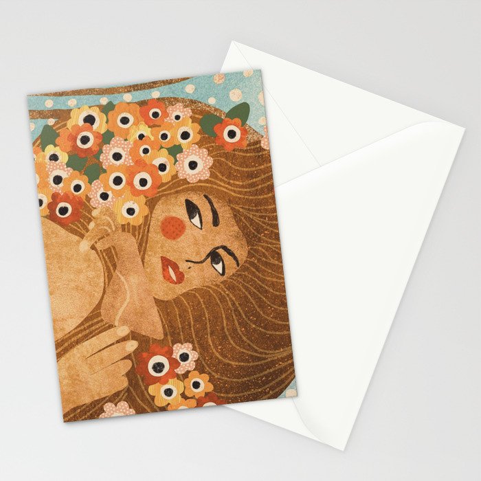 Klimt Lady Stationery Card Gallery Image 2