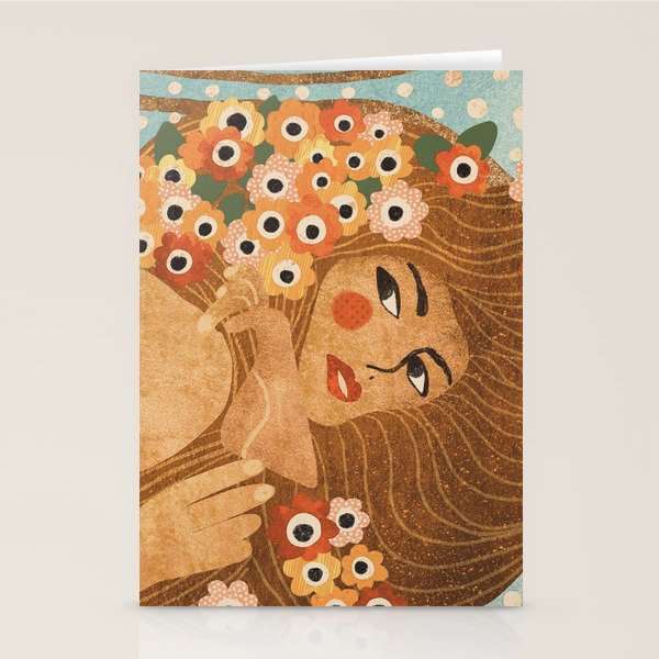 Klimt Lady Stationery Card Gallery Image 1