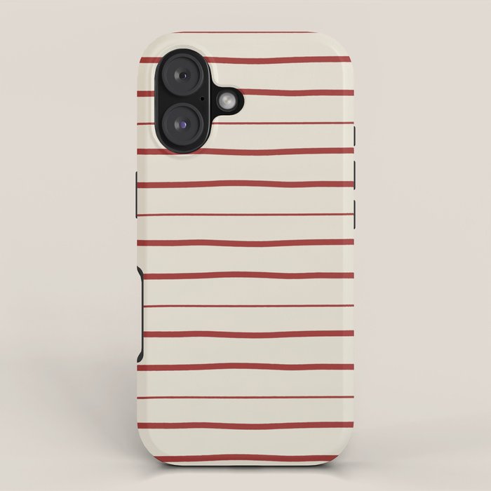 Simple Rust Stripes iPhone Case Gallery Image 1