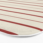 Simple Rust Stripes Bath Mat Gallery Image 3