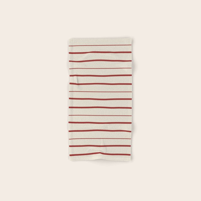Simple Rust Stripes Bath Towel Gallery Image 1