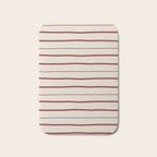Simple Rust Stripes Bath Mat Gallery Image 1