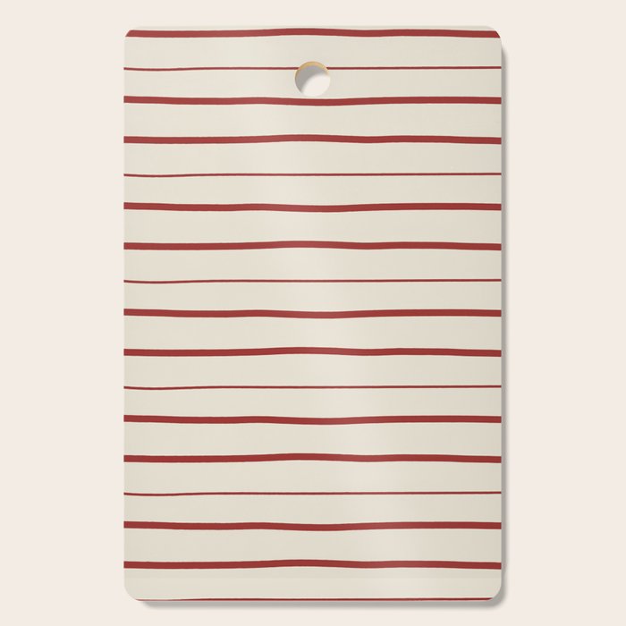 Simple Rust Stripes Cutting Board Gallery Image 1