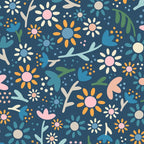 Ditsy Daisy Floral on Blue Coffee Mug Gallery Image 2
