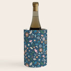Ditsy Daisy Floral on Blue Wine Chiller Gallery Image 3