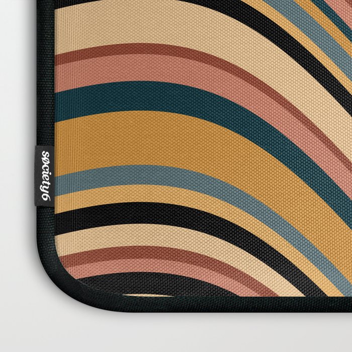 Wavy Stripes X - Vintage Neutral Laptop Sleeve Gallery Image 3