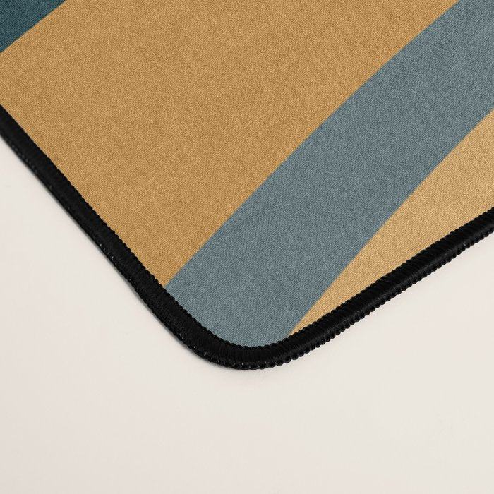 Wavy Stripes X - Vintage Neutral Desk Mat Gallery Image 4