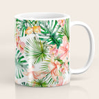 Tropical Jungle Hibiscus Flowers - Floral Coffee Mug Gallery Image 1