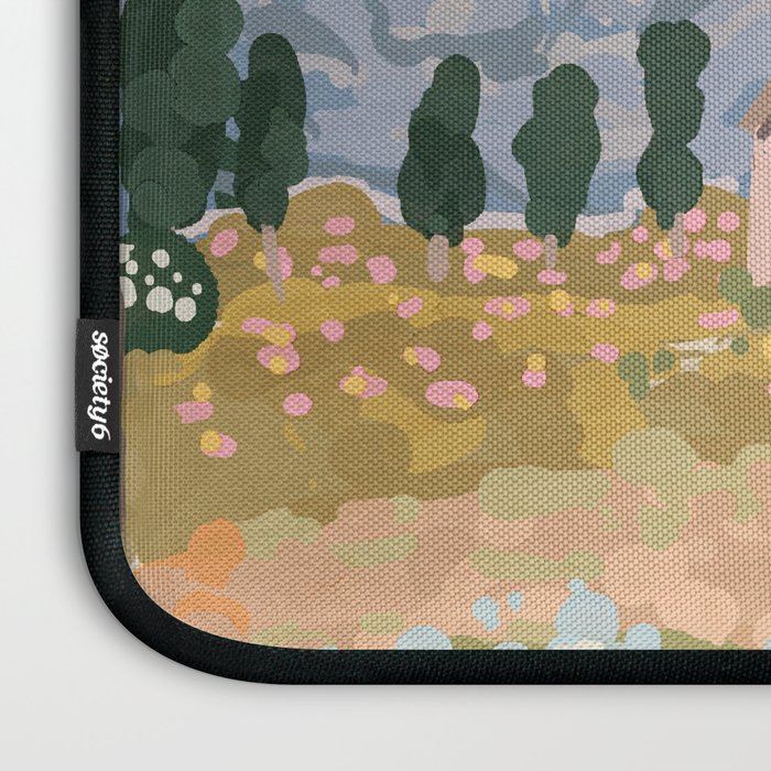 Countryside Cottage in Bloom Laptop Sleeve Gallery Image 3