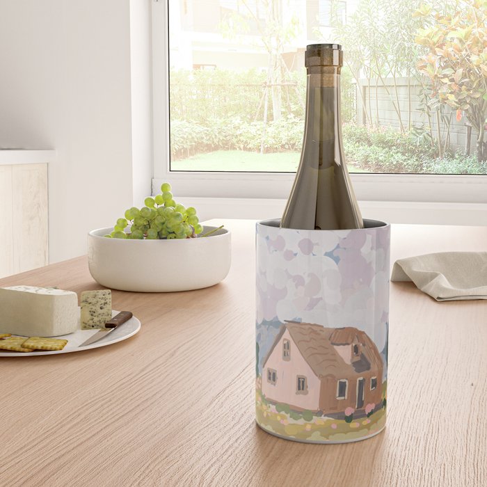 Countryside Cottage in Bloom Wine Chiller Gallery Image 4