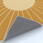 Minimal Sunrays - Golden Rug Gallery Image 4
