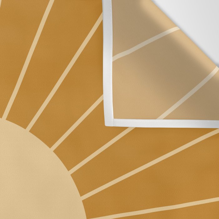 Minimal Sunrays - Golden Wall Tapestry Gallery Image 3