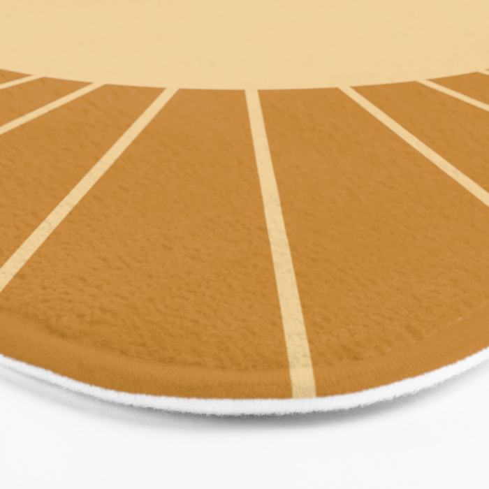 Minimal Sunrays - Golden Bath Mat Gallery Image 3