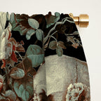 Skull and Floral Pattern Window Curtain Gallery Image 2
