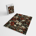 Skull and Floral Pattern Jigsaw Puzzle Gallery Image 2