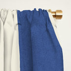 Abstract Lines Composition - Navy Dark Blue Window Curtain Gallery Image 2