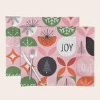 Mid Century Modern Christmas Shapes  Placemat Gallery Image 1