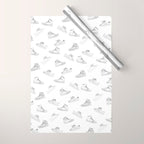 sneaker shoe pattern - retro sneaker illustration design Wrapping Paper Gallery Image 1