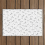 sneaker shoe pattern - retro sneaker illustration design Outdoor Rug Gallery Image 1