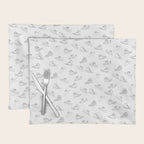 sneaker shoe pattern - retro sneaker illustration design Placemat Gallery Image 1