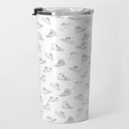 sneaker shoe pattern - retro sneaker illustration design Travel Mug Gallery Image 3