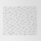 sneaker shoe pattern - retro sneaker illustration design Throw Blanket Gallery Image 2