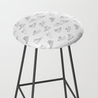 sneaker shoe pattern - retro sneaker illustration design Stool Gallery Image 2