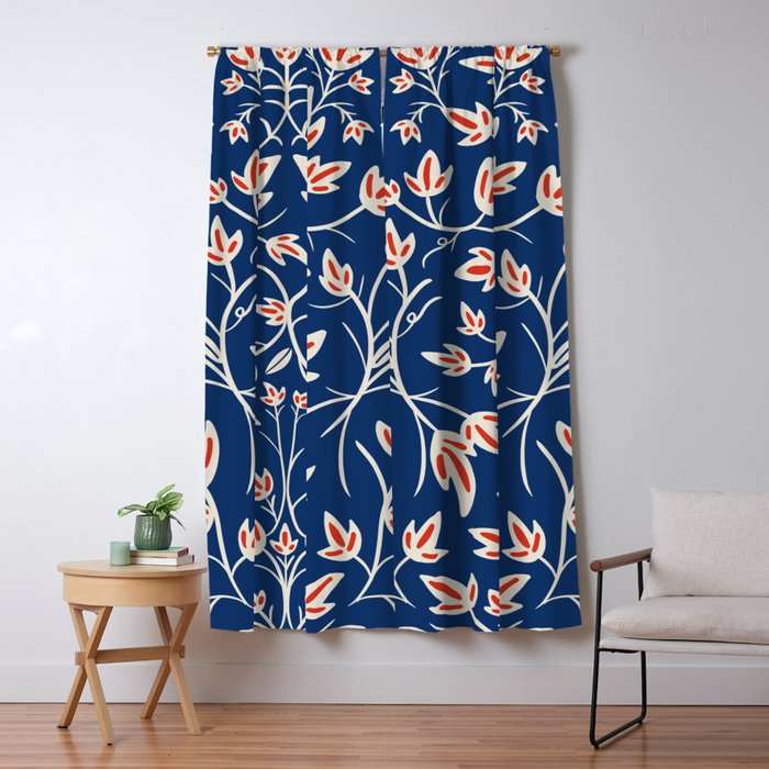 Noa blue Window Curtain Gallery Image 1