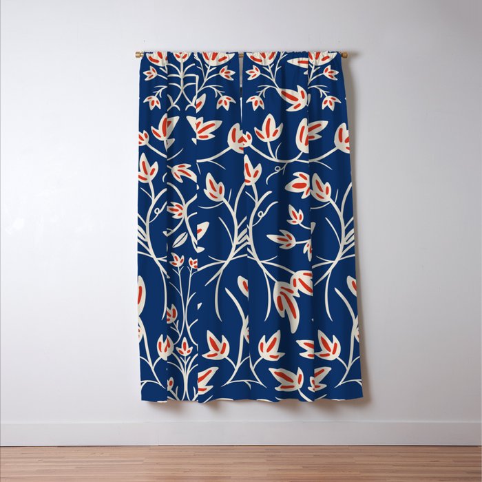 Noa blue Window Curtain Gallery Image 3