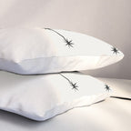 Taurus Zodiac Star Constellation Line Art White Pillow Sham Gallery Image 3