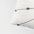 Taurus Zodiac Star Constellation Line Art White Pillow Sham Gallery Image 4