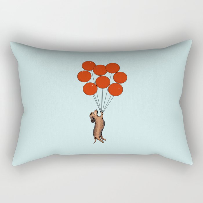 I Believe I Can Fly Dachshund Rectangular Pillow Gallery Image 1