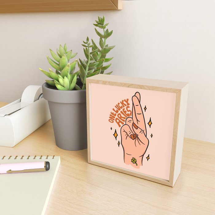 One Lucky Aries Mini Art Print Gallery Image 2