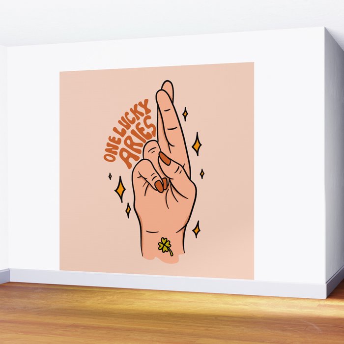 One Lucky Aries Wall Mural Gallery Image 2