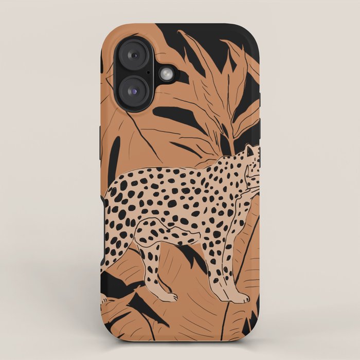 Minimal Jungle Abstract Art 1 iPhone Case Gallery Image 1
