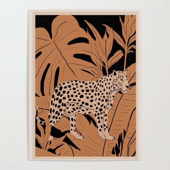 Minimal Jungle Abstract Art 1 Poster Gallery Image 4