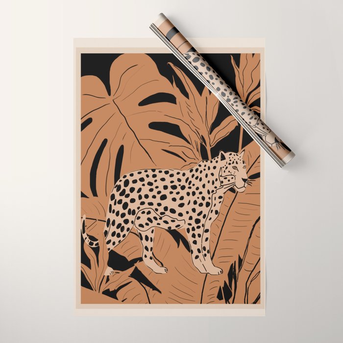 Minimal Jungle Abstract Art 1 Wrapping Paper Gallery Image 1