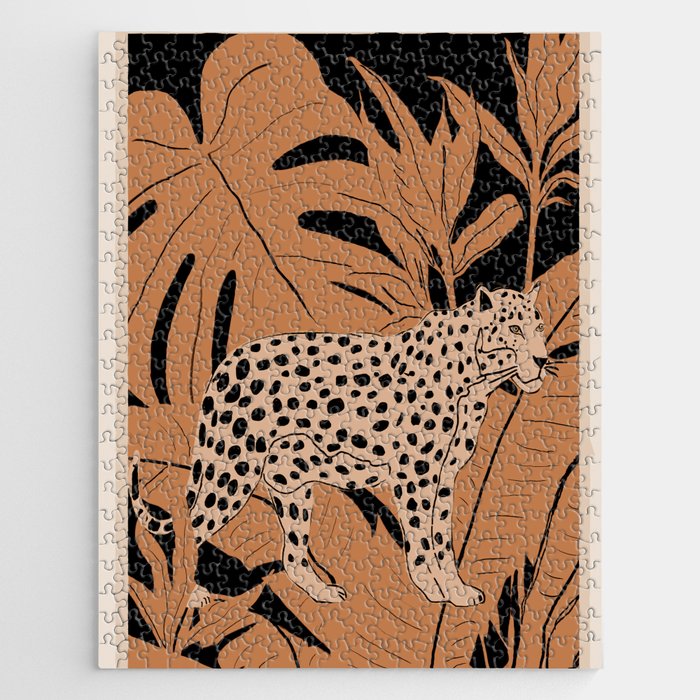 Minimal Jungle Abstract Art 1 Jigsaw Puzzle Gallery Image 1