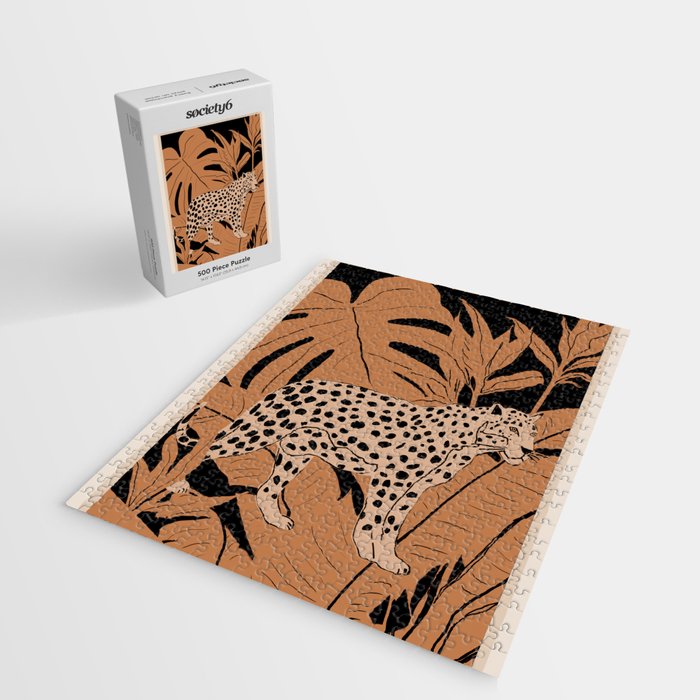 Minimal Jungle Abstract Art 1 Jigsaw Puzzle Gallery Image 2