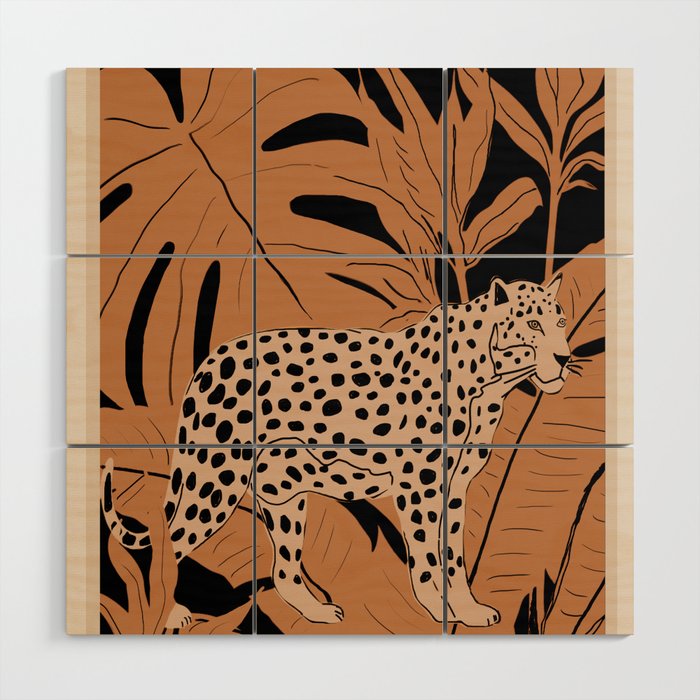 Minimal Jungle Abstract Art 1 Wood Wall Art Gallery Image 1