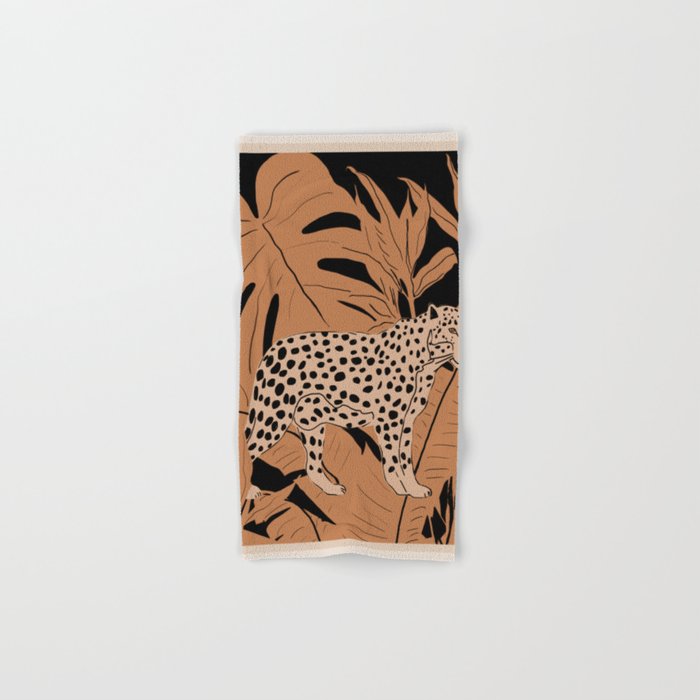 Minimal Jungle Abstract Art 1 Bath Towel Gallery Image 1