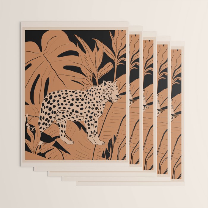 Minimal Jungle Abstract Art 1 Wrapping Paper Gallery Image 3